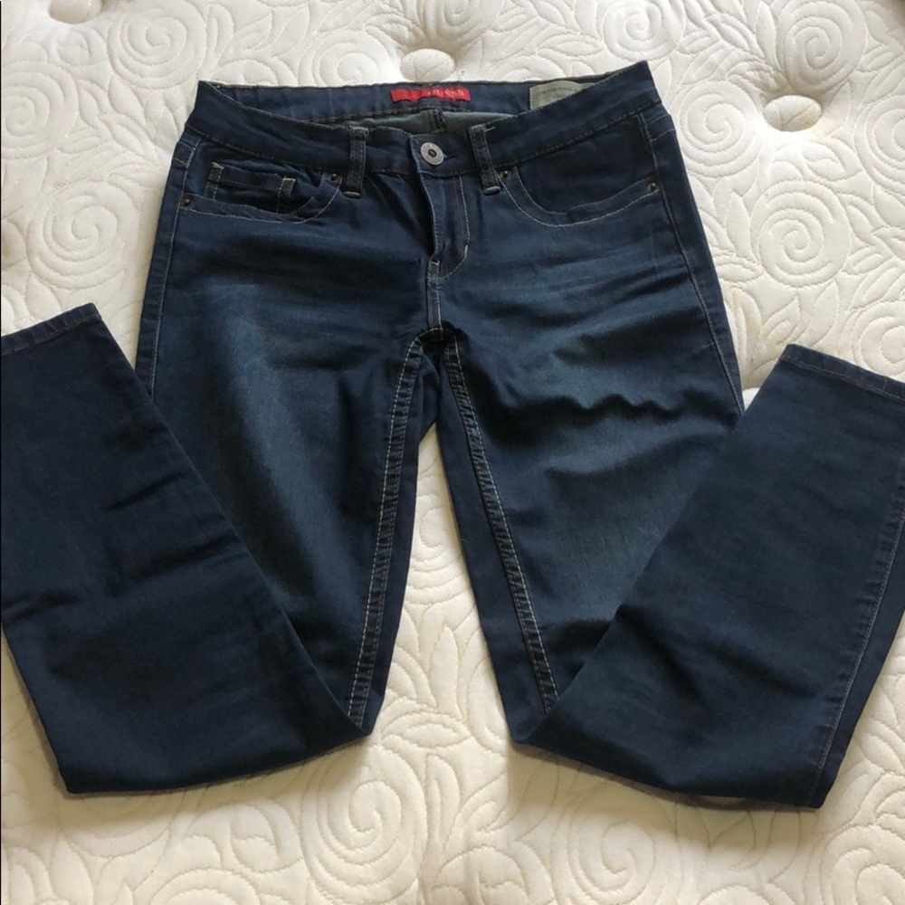 Guess Blue Denim Low Rise Skinny Jeans